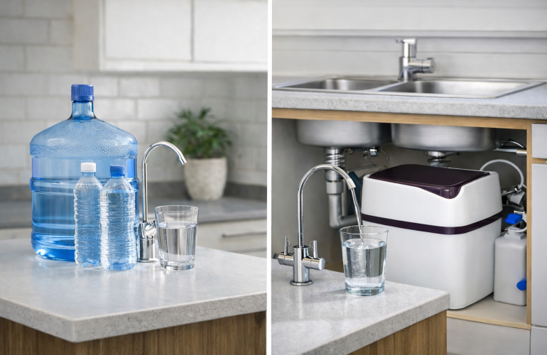 Evde Su Arıtma Cihazı mı, Damacana Su mu? Hangisi Daha Mantıklı?